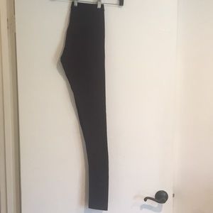 Super long dark purple leggings